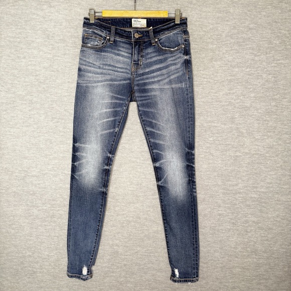 BKE Payton Womens 26 X 29 Mid Rise Ankle Skinny Jeans Distressed Actual 31x31 - Picture 1 of 9
